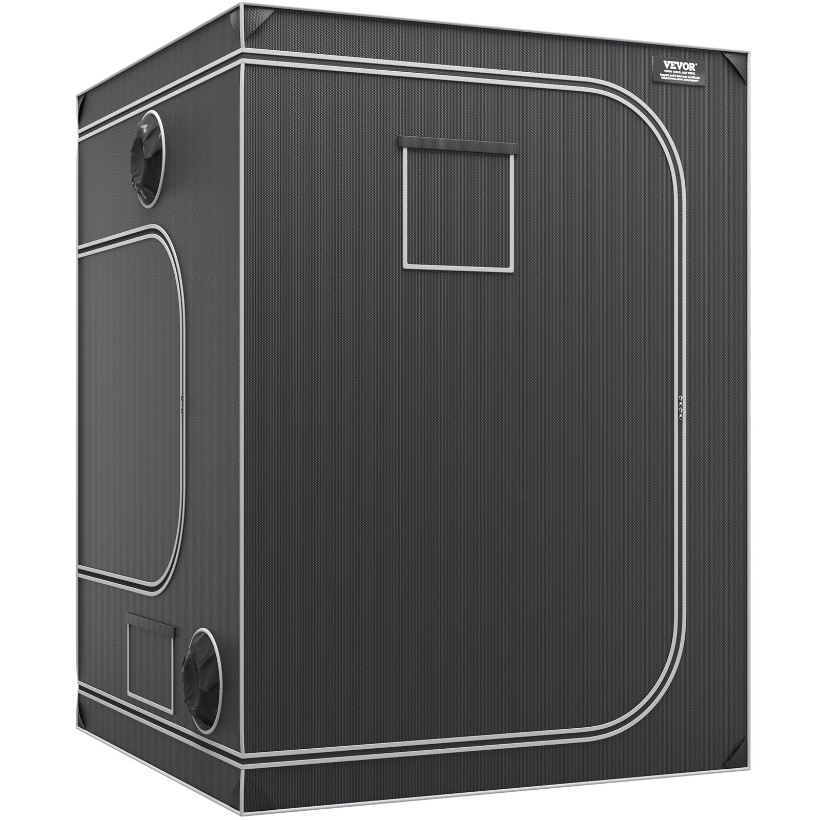 VEVOR Growbox 152x152x203cm Namiot do uprawy 2000D Oxford Tkanina i stalowa rama Namiot do uprawy 60kg Uprawa roślin 178x130cm Rozmiar drzwi Namiot do uprawy Namiot do roślin Pomieszczenie do uprawy Szafka do uprawy Szklarnia