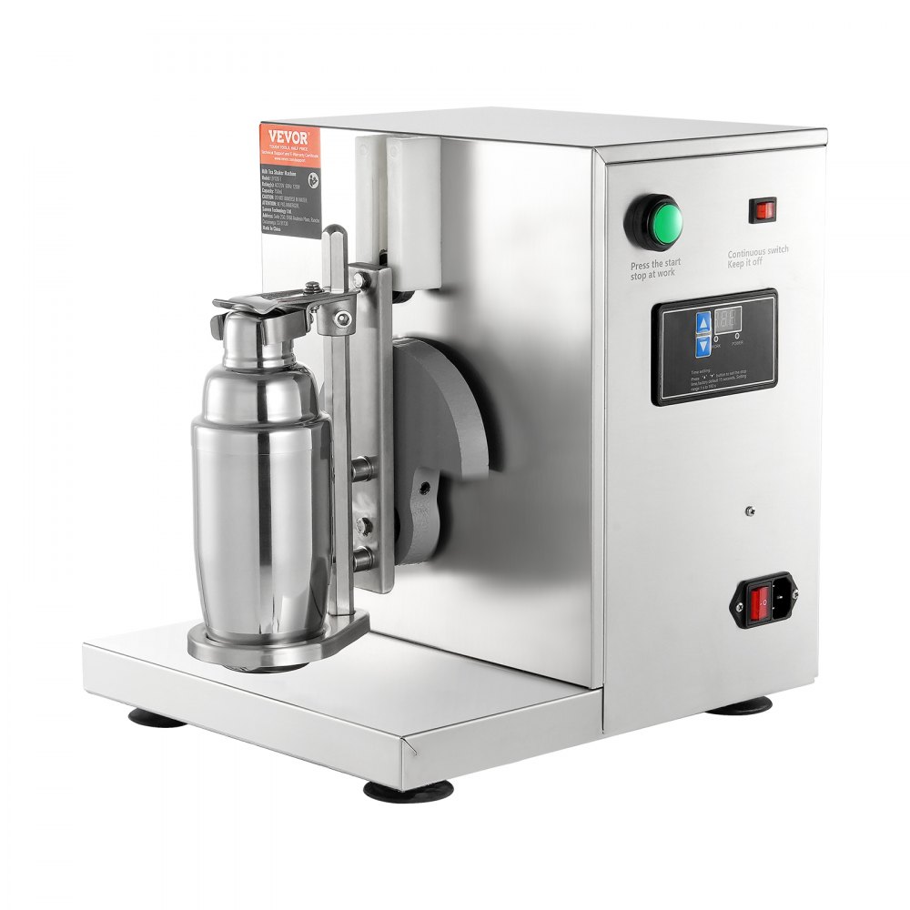 Milkshake Machine, komercyjny shaker do herbaty mlecznej o mocy 120 W, mikser do koktajli mlecznych z jedną głowicą, regulowany mikser do koktajli mlecznych w zakresie 0–180 s, ze stalowym kubkiem o pojemności 750 ml, do lokali serwujących herbatę mleczną - miniatúra 10