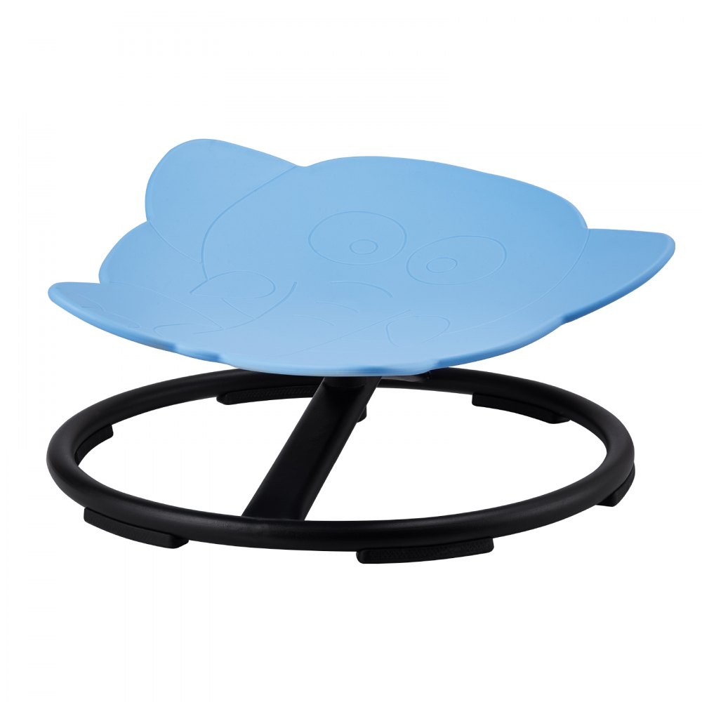 Fotel sensoryczny obrotowy dla dzieci o nośności 100 kg, obrotowy 360°, krzesło sensoryczne dla dzieci autystycznych, obrotowy fotel koordynacyjny, równoważny, podstawa z motywem słonia, kolor niebieski - miniatúra 10