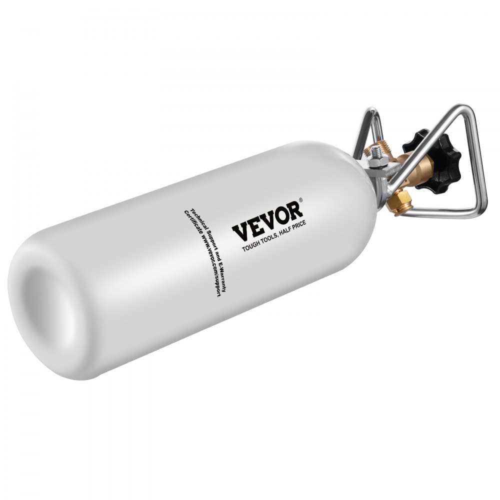 Butla CO2 VEVOR (2 kg) wykonana ze stali stopowej, zbiornik CO2 z szarą powłoką natryskową, zawór DIN477, uchwyt i regulowane ciśnienie, butla gazowa z atestem TÜV do nalewania piwa lane - miniatúra 10