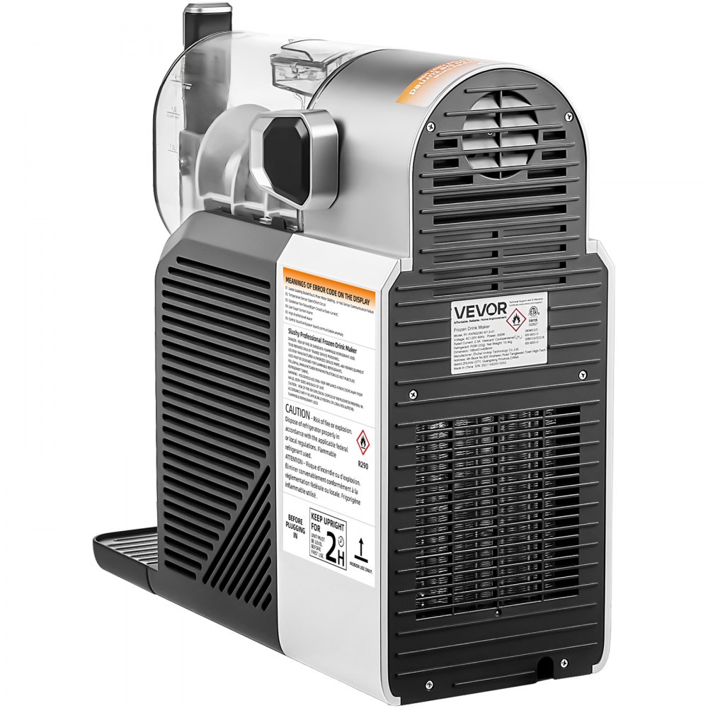 2L maszyna do lodu kruszonego do użytku domowego, bez lodu, z funkcją samoczyszczenia, moc 200 W, wykonana ze stali nierdzewnej 304, 6 wstępnie ustawionych programów do mrożonych margarit, frappé i koktajli mlecznych - miniatúra 12