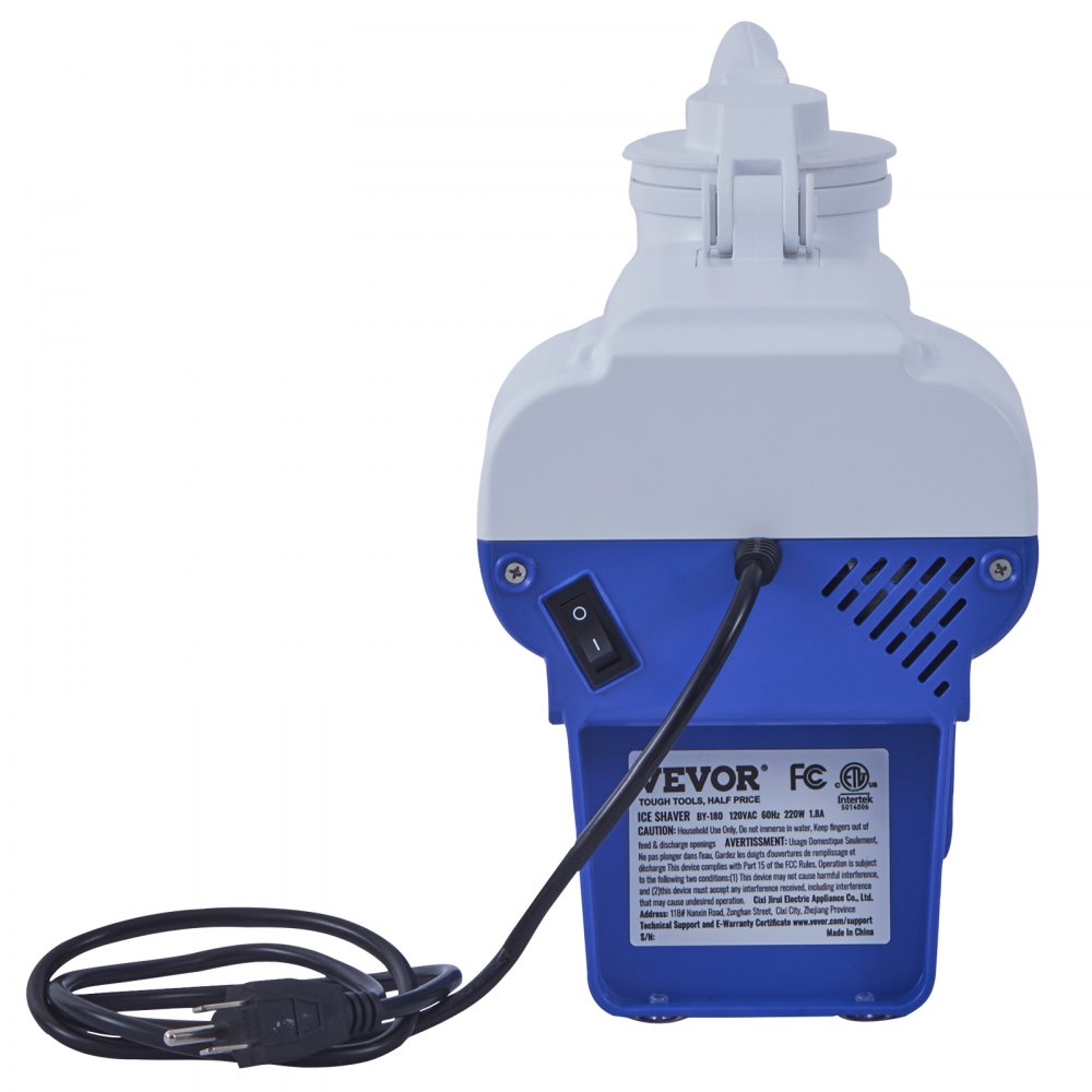 Ice Crusher Maszyna do kruszenia lodu 80 kg/h, ABS Kruszarka do lodu 180 W, 410 x 172 x 275 mm Energooszczędna maszyna z 2 ostrzami - miniatúra 12