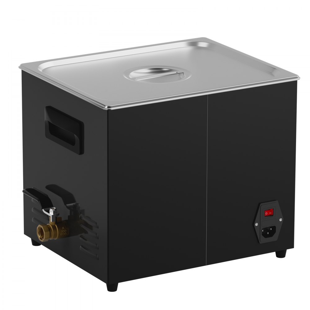 Ultrasonic Cleaner 240 W Cyfrowy ultradźwiękowy środek czyszczący z ulepszonym odgazowaniem i trybem delikatnym, 40 kHz Przemysłowy ultradźwiękowy środek czyszczący z timerem i grzałką do uchwytów na biżuterię Czarny - miniatúra 12