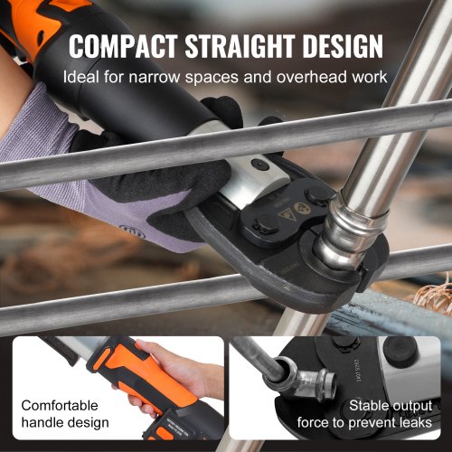Zaciskarka VEVOR i zestaw bezprzewodowy, profesjonalne narzędzie