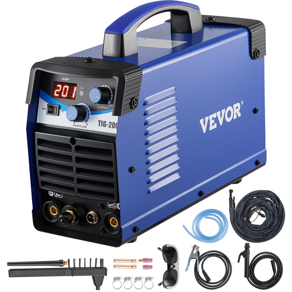 VEVOR TIG-200C, 200 Ампер TIG/MMA ARC 2-в-1 Сварочный аппарат IGBT DC ...
