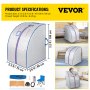 VEVOR Portable Sauna Home SPA Infrared 680 W Weight Loss Cabin Box 104-167 °F