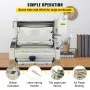 VEVOR Wireless Glue Book Binding Machine A4 Manual Hot Glue Book Binder 110V with Milling Spine Rougher Binding Machine for Paper Books Albums Notebook