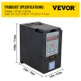 0.75KW Variable Frequency Drive VFD Speed Controller Inverter Single to 3 Phase