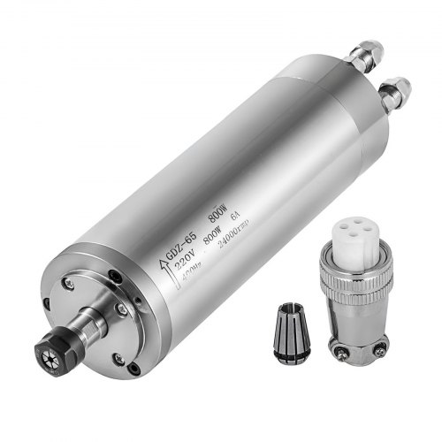 VEVOR 0.8KW 2220V Water Cooled Spindle Motor CNC Water Cooling Spindle Motor for CNC Engraving Milling Machine