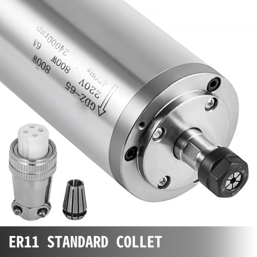 VEVOR 0.8KW 2220V Water Cooled Spindle Motor CNC Water Cooling Spindle Motor for CNC Engraving Milling Machine