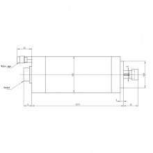 VEVOR CNC Spindle Motor, 0.8KW CNC Spindle Kits, ER11 Water Cooled Spindle Motor, 0-24000RPM for CNC Router Engraving Milling