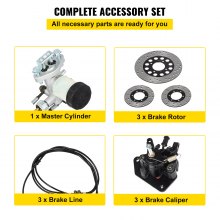 Complete Go-Kart Brake Master Cylinder Kit KD150BRKIT Go Kart