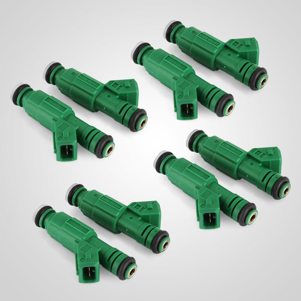 VEVOR Set of 8 42lb EV1 Flow Matched Fuel Injectors 0280155968 High Impedance 440cc Fuel Injectors Fit for Bosch Chevrolet Pontiac Ford TBI LT1 LS1 LS6