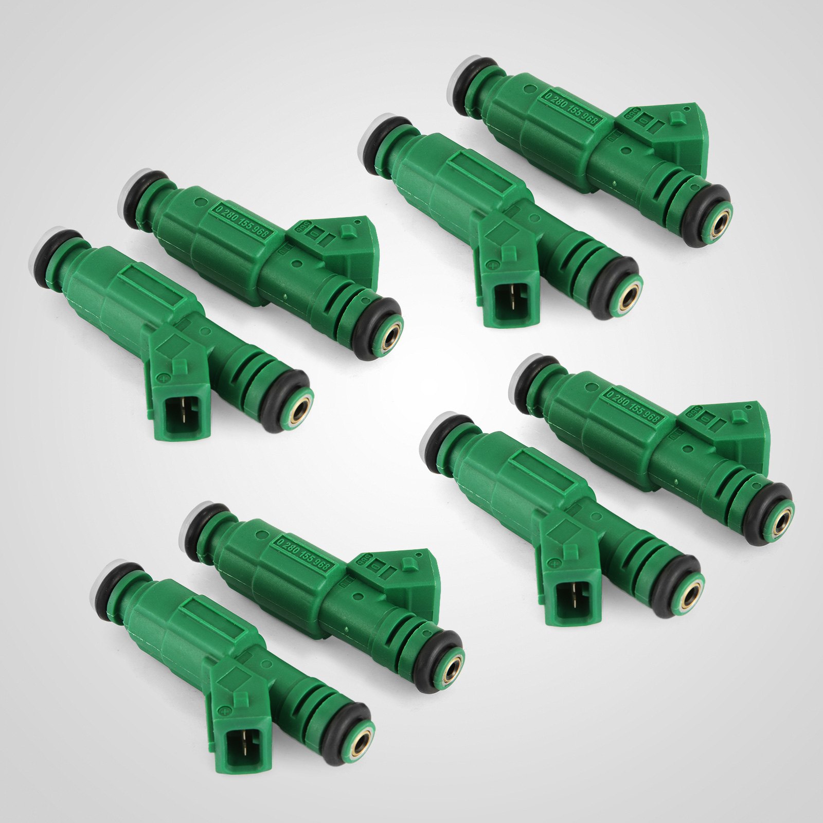 VEVOR Set of 8 42lb EV1 Flow Matched Fuel Injectors 0280155968 High Impedance 440cc Fuel Injectors Fit for Bosch Chevrolet Pontiac Ford TBI LT1 LS1 LS6