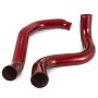 red VEVOR turbo intercooler pipe kit with curved design.