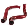 Red Turbo Intercooler Pipe Boot Kit CAC Tubes for 03-07 Ford 6.0L Powerstroke