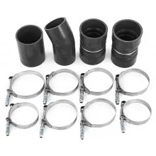 Red Turbo Intercooler Pipe Boot Kit CAC Tubes para 03-07 Ford 6.0L Powerstroke