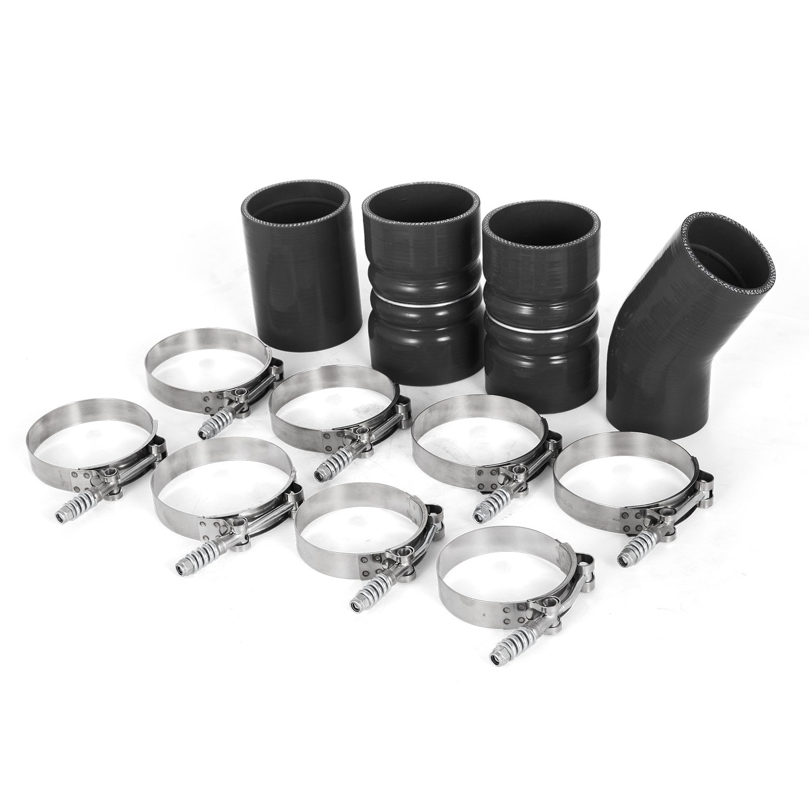 VEVOR Turbo Intercooler Pipe & Boot Kit Silver for 03-07 Ford 6.0L Powerstroke Diesel