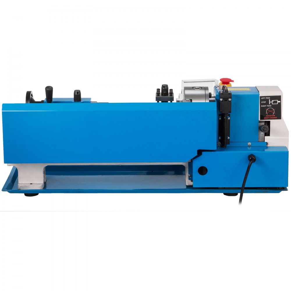 VEVOR Compact Metal Lathe 7" x 14", Adjustable Speed 0-2500 RPM, Equipped with 4" 3-jaw Chuck, Ideal for Metalworking, Benchtop Design for Metal Turning Projects