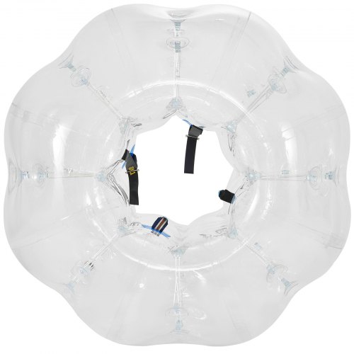 VEVOR 1PCS PVC Zorbing Ball Family Fun Zorb Ball Soccer Bubble for Adults or Child 1.2M Inflatable Bumper Football Outdoor Activity Zorb Balls Transparent