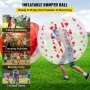 VEVOR Pelota inflable de parachoques de 4 pies/1,2 m de diámetro, pelota de fútbol de burbujas, explótala en 5 minutos, pelota inflable Zorb para adultos o niños (4 pies, punto rojo)