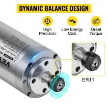 High Speed 1.5KW Water Cooled Spindle Motor Engraving Milling & Grinding