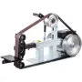 Lijadora de banda VEVOR de 5 x 208 cm, 2 HP, 1500 W, 3 en 1, con disco de banda de velocidad constante y 3 muelas abrasivas, lijadora de banco de 110 V con muela de 30 cm y soporte de herramientas de platina plana para la fabricación de cuchillos.