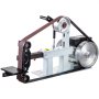 VEVOR 2Hp Belt Grinder Constant Speed 2 X 82 inch Belt Disc Sander with 3 Grinding Wheel 110V Bench Sander 12 inch Wheel and Flat Platen Tool Rest for Knife Making