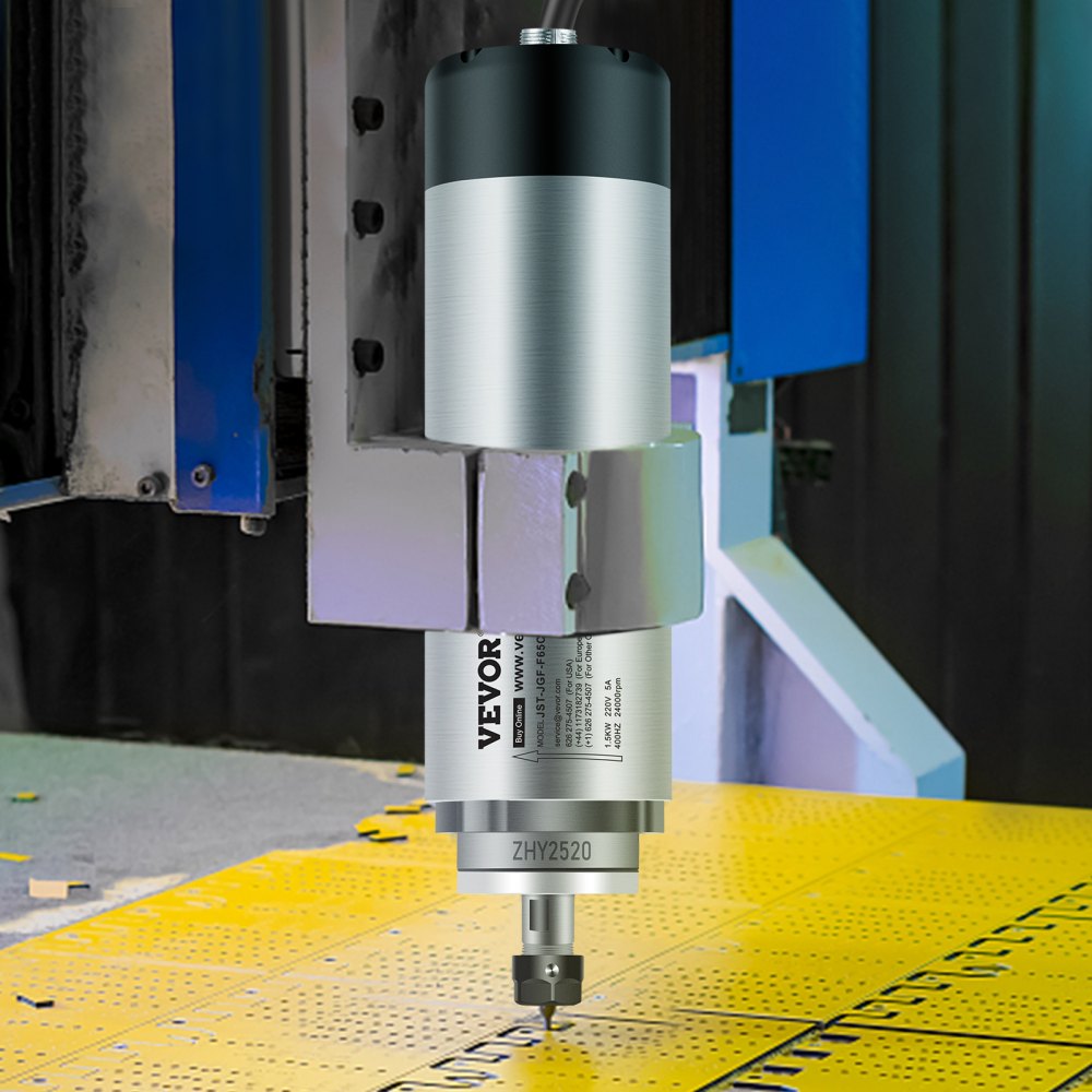 VEVOR 1.5KW 2220V Air Cooled Spindle Motor CNC Air Cooling Spindle Motor for CNC Engraving Milling Machine