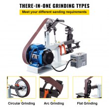 VEVOR Benchtop Disk & Belt Sander Bench Sander 1.5KW with Ph 427 X 12" Wheel Adjustable Sanding Belt, Central Machinery Belt and Disk Sander 0-2800Rpm Combination Sanders