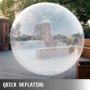 VEVOR 1,5M vodní vycházkový míč Roll Ball Nafukovací vycházkový míč PVC Zorb Ball Tizip Zip s foukačem vzduchu (1,5M)
