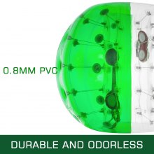 VEVOR Inflatable Bumper Ball 5 FT / 1.5M Diameter, Bubble Soccer Ball, Blow It Up in 5 Min, Inflatable Zorb Ball for Adults or Children (5 FT, Green)