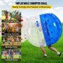 VEVOR Ballon gonflable de 1,5 m de diamètre, ballon de football à bulles, explose en 5 minutes, ballon Zorb gonflable pour adultes ou enfants (1,5 m, bleu)