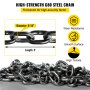 high-strength g80 steel chain with 5/16&quot; diameter and 5&#039; length, ideal for VEVOR engine lift.