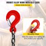 VEVOR Chain Sling 9/32" X 4.5" Engine Lift Chain G80 Alloy Steel Engine Chain Hoist Lifts 3 Ton with 4 Leg Grab Hooks and Adjuster