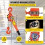 1.5Ton Lever Block Chain Hoist Ratchet Type Come Along Puller 20FT Lifter 1-1/2