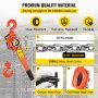 VEVOR Manual Lever Chain Hoist 3300 lbs, Chain Come Along 20 feet, Ratchet Chain Hoist 1-1/2 Ton, Come Along Puller 5/16" Diameter for Warehouse Garages Construction Zones