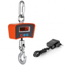 VEVOR 1000KG 2200LBS 1T High Precision Crane Scale Aluminum Digital Heavy Duty Hanging Scale