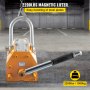 VEVOR Steel Magnetic Lifter 1000KG Metal Lifting Magnet 2200 LB Magnetic Lift Hoist Shop Crane For Heavy Duty (1000KG)