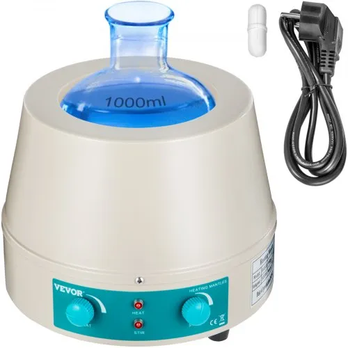350W Magnetic Stirrer Heating Mantle 1000ml for Round Bottom Flask
