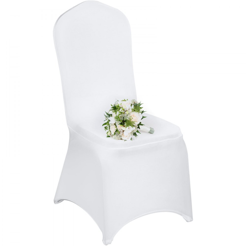 VEVOR White Spandex Chair Cover Stretch Polyester Spandex Sli251v From  Bachwholesaler, $111.1