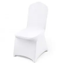 VEVOR Stretch Spandex Folding Chair Covers, Universal Fitted Chair Cover, Removable Washable Protective Slipcovers, for Wedding, Holiday, Banquet, Party, Celebration, Dining (100PCS White)