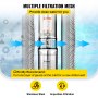 VEVOR Submersible Well Pump, 1/2HP Deep Well Pump, 4" Deep Well Submersible Pump 855ft Head 22GPM, Stainless Steel Submersible Water Pump w/6.5ft Cable 110V Suitable for Factory, Farmland, Irrigation