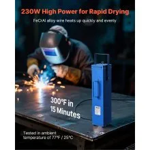 VEVOR Portable Welding Rod Oven 10LBS Capacity Drying Oven for 18" Electrodes