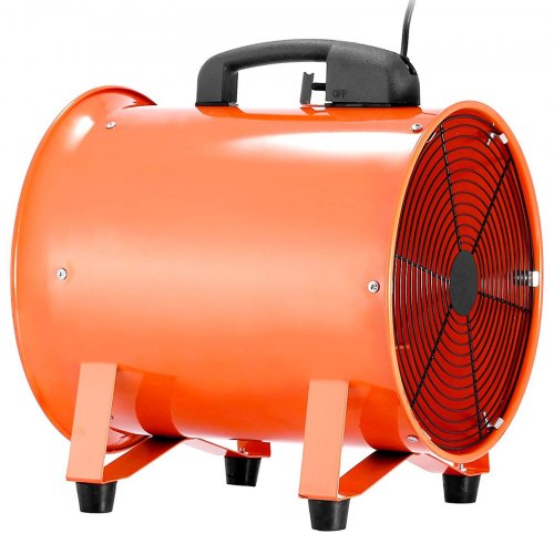 VEVOR Utility Blower Fan 10 Inch Portable Ventilator High Velocity Utility Blower Mighty Mini Low Noise with 5M Duct Hose (10 Inch with 5M Duct Hose)