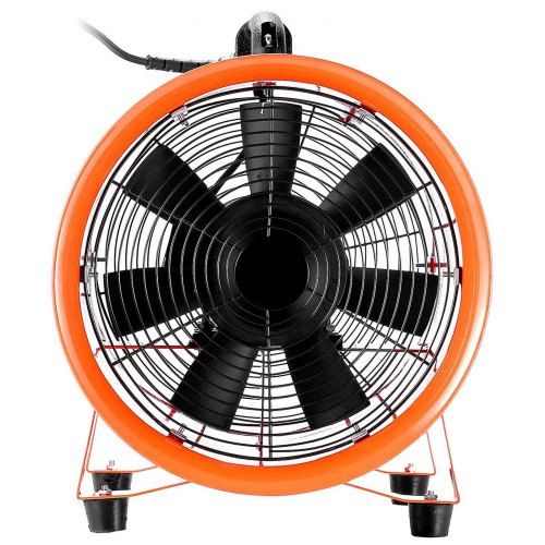 VEVOR Utility Blower Fan 10 Inch Portable Ventilator High Velocity Utility Blower Mighty Mini Low Noise with 5M Duct Hose (10 Inch with 5M Duct Hose)