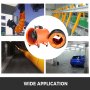 VEVOR Ventilador extrator industrial de 10 polegadas e 250 mm com mangueira de duto e ventilação química giratória
