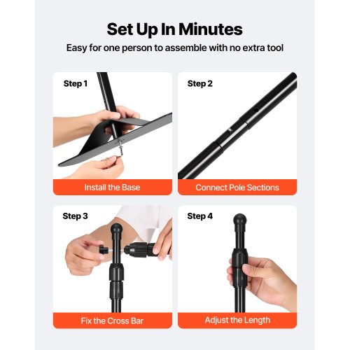 Aktop 10 X 8 FT Heavy Duty Backdrop Banner Stand Kit Adjustable - View #8