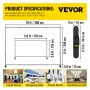 VEVOR Step and Repeat 8'x8'- 10'x8' Backdrop Banner Stand Adjustable Telescopic Height and Width Retractable Banner Stand with Carrying Bag