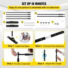 VEVOR Step and Repeat 8'x8'- 10'x8' Backdrop Banner Stand Adjustable Telescopic Height and Width Retractable Banner Stand with Carrying Bag